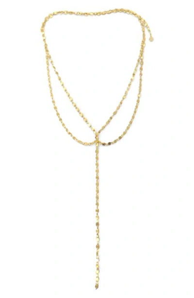 Panacea Layered Y-neck Necklace In Gold