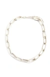 Panacea Link Chain Necklace In Silver