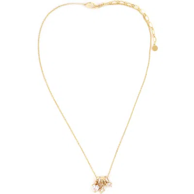 Panacea Micro Charms Pendant Necklace In Gold