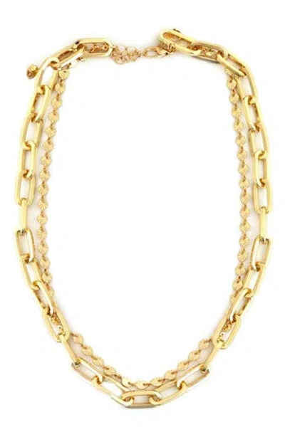 Panacea Mixed Chain Double Row Necklace