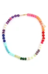 Panacea Multistone Necklace In Multi