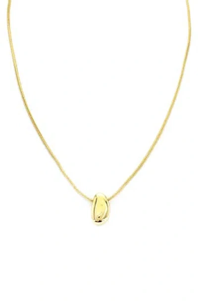 Panacea Nugget Pendant Necklace In Gold