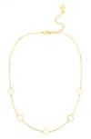 Panacea Open Clover Station Necklace