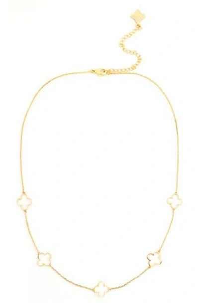 Panacea Open Clover Station Necklace