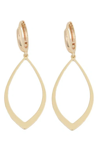 Panacea Open Marquise Drop Earrings In Gold
