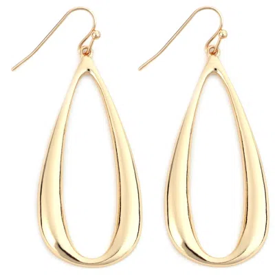 Panacea Open Teardrop Drop Earrings In Gold