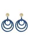 Panacea Orbital Drop Earrings In Blue