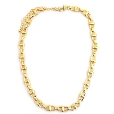 Panacea Oval Link Chain Necklace In Gold