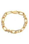 Panacea Pavé Link Bracelet In Gold