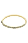 Panacea Pavé Skinny Hinge Bangle In Gold