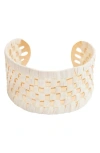 Panacea Raffia Cuff In Neutral