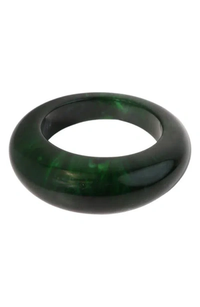 Panacea Resin Bangle In Green