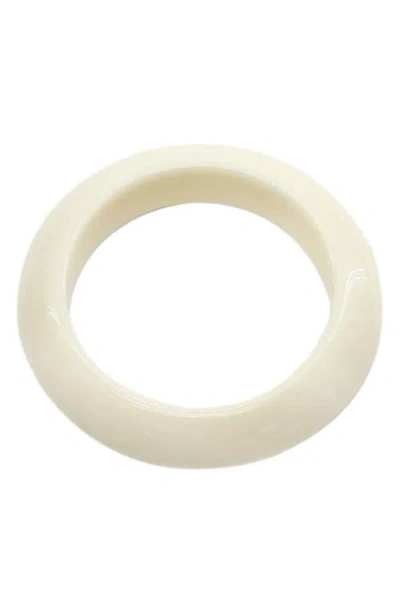 Panacea Resin Bangle In White