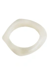 Panacea Resin Bangle In White