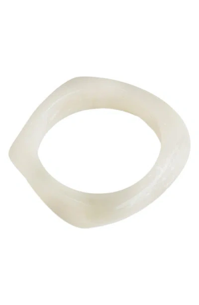 Panacea Resin Bangle In White