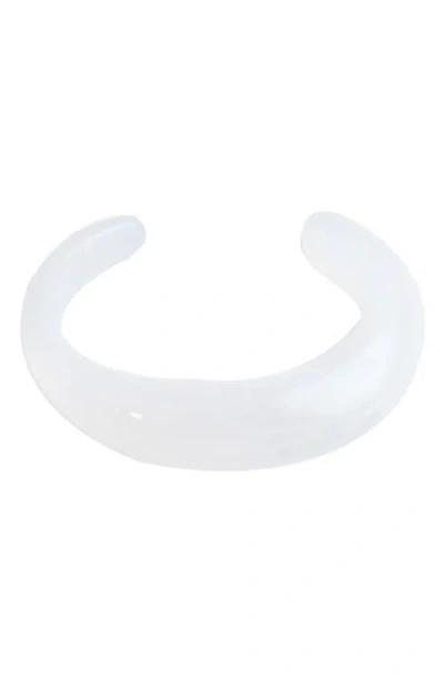Panacea Resin Cuff Bracelet In White