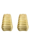 Panacea Ridged Hoop Earrings