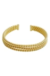 Panacea Rope Cuff Bracelet In Gold