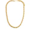 Panacea Round Link Necklace In Gold