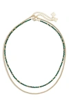 Panacea Set Of 2 Assorted Necklaces