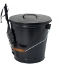 Panacea Single Panel Steel Fireplace Tool In Matte Black