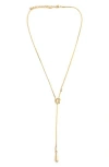 Panacea Snake Chain Y-necklace In Gold