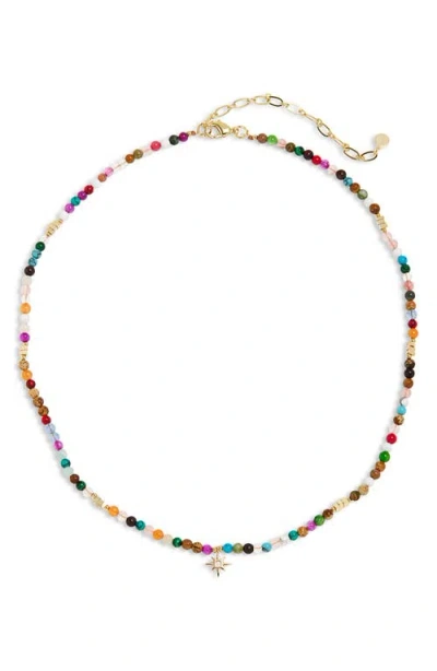 Panacea Starburst Charm Beaded Necklace