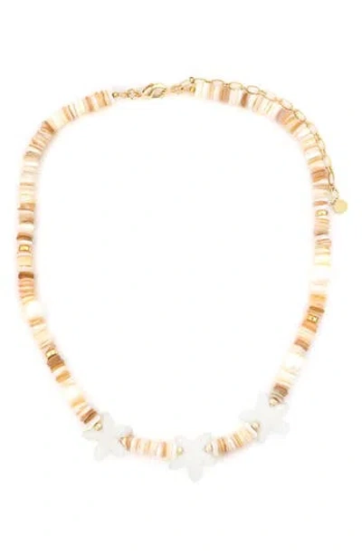 Panacea Stone Necklace In Brown