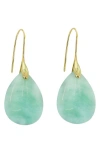 Panacea Stone Teardrop Earrings In Mint