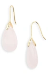 Panacea Stone Teardrop Earrings In Pink