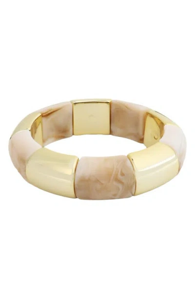 Panacea Stretch Bracelet In Gold