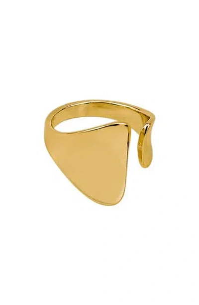Panacea Tapered Adjustable Ring In Gold