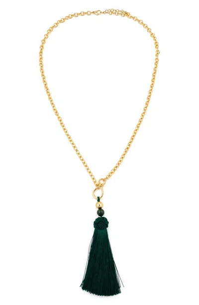 Panacea Tassel Pendant Necklace In Multi