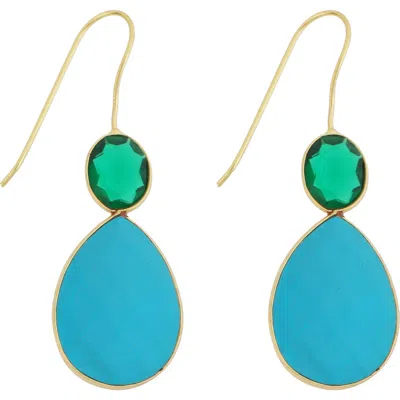 Panacea Teardrop Earrings In Blue