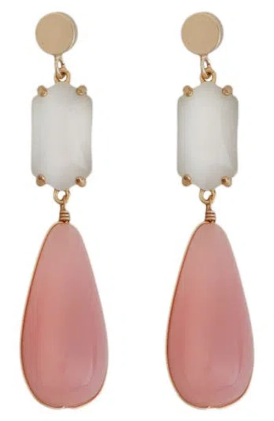 Panacea Teardrop Earrings In Pink