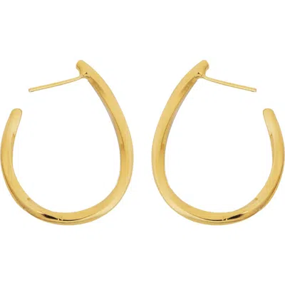 Panacea Teardrop Hoop Earrings In Gold