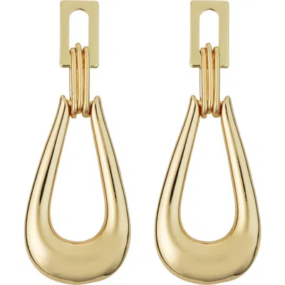 Panacea Teardrop Link Drop Earrings In Gold