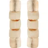 Panacea Textured Square Linear Drop Earrings In Neutral