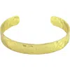 Panacea Satin Cuff Bracelet In Gold