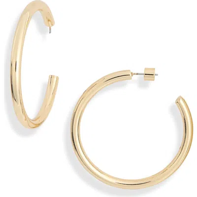 Panacea Tube Hoop Earrings In Gold