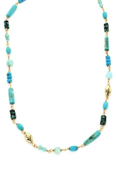 Panacea Turquoise Mix Necklace In Blue