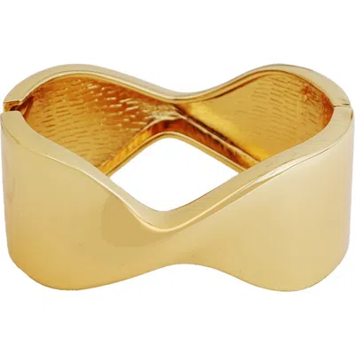 Panacea Twist Bangle In Gold