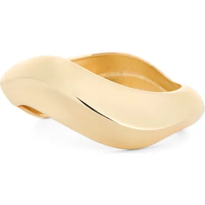 Panacea Twist Hinge Bangle In Gold