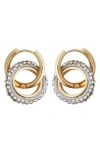 Panacea Two-tone Crystal Link Earrings