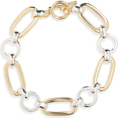 Panacea Two-tone Link Bracelet In Multi