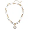 Panacea Two Tone Pendant Necklace