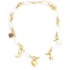 Panacea Two-tone Western Charm Necklace In Multi