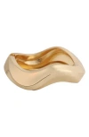 Panacea Wave Hinge Bracelet In Gold