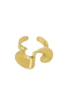 Panacea Wave Ring In Gold