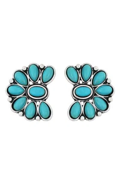Panacea Western Turquoise Earrings In Blue